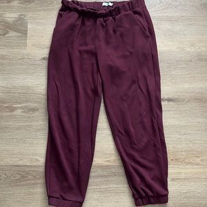 Msch wine coloured joggers size XL